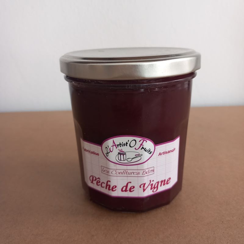 Confiture de pêche de vigne 330g