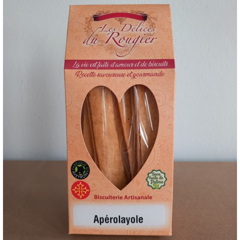 Apérolayole biscuit apéritif au Laguiole AOP 100g