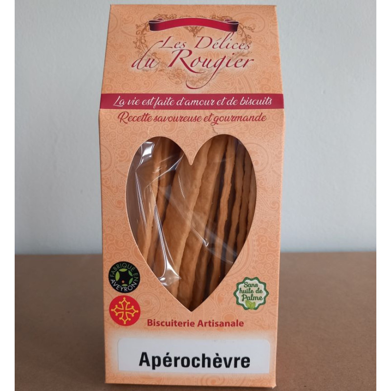 Apérochèvre biscuit apéritif au chèvre, 100g