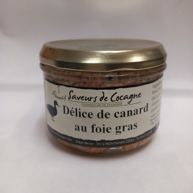 Délice de canard au foie gras,  180g