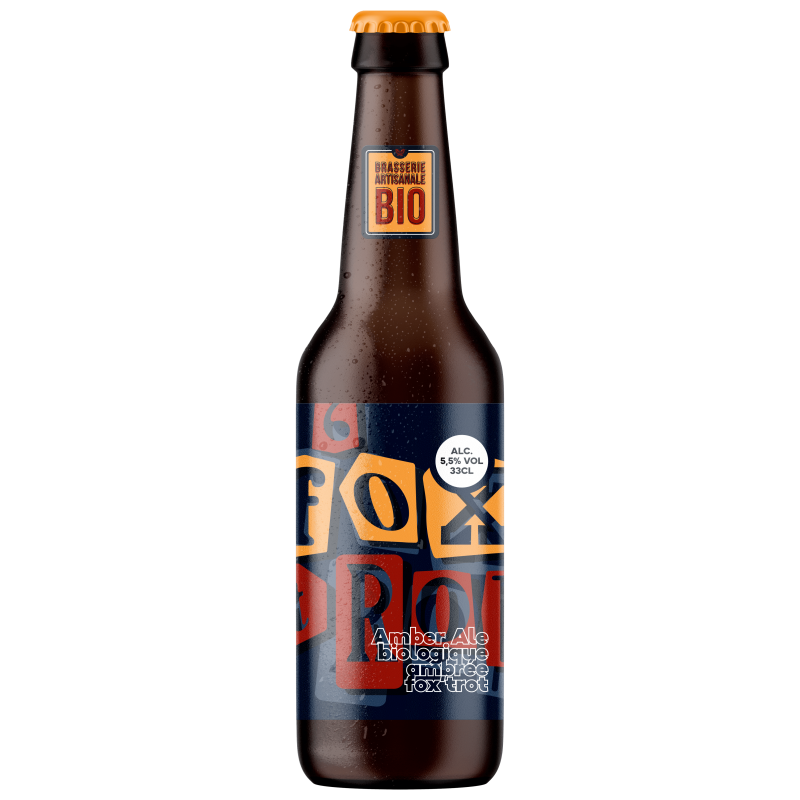 Bière ambrée Bio Kisswing Fox'trot, 3x33cl