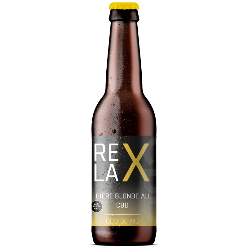 Bière blonde au CBD Bio Kisswing Relax, 3x33cl