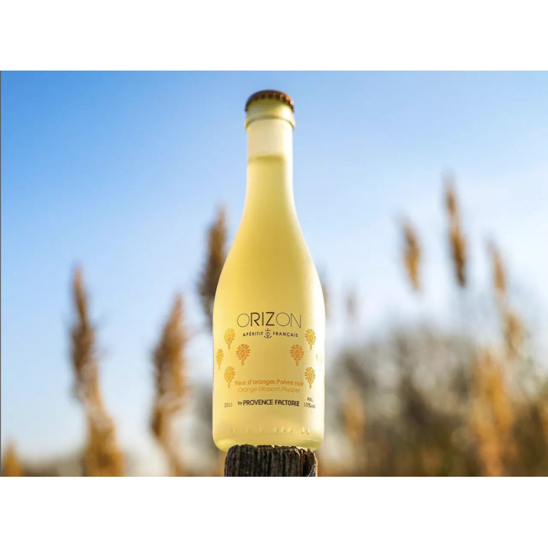 Pétillant de riz ORIZON, Fleur d'oranger Poivre noir, 20CL