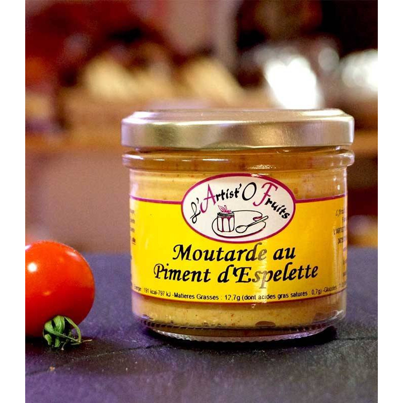 Moutarde au piment d'Espelette 120g