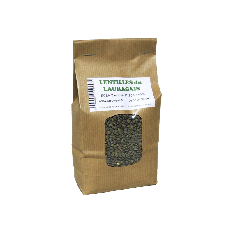 Lentilles vertes du Lauragais, 500g