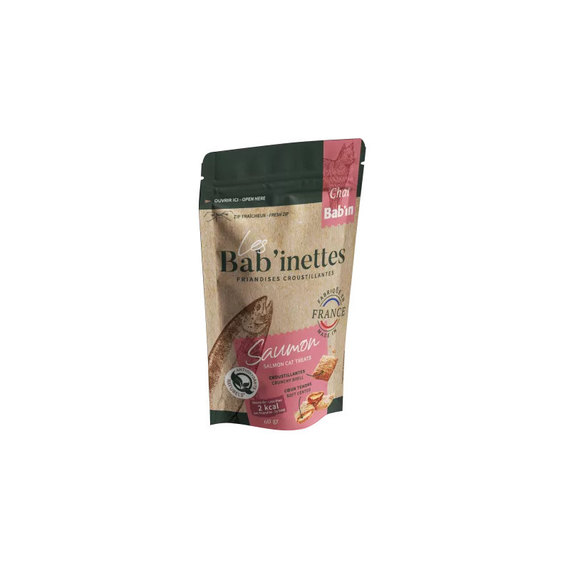 Friandises chat Bab'inettes saumon 60g