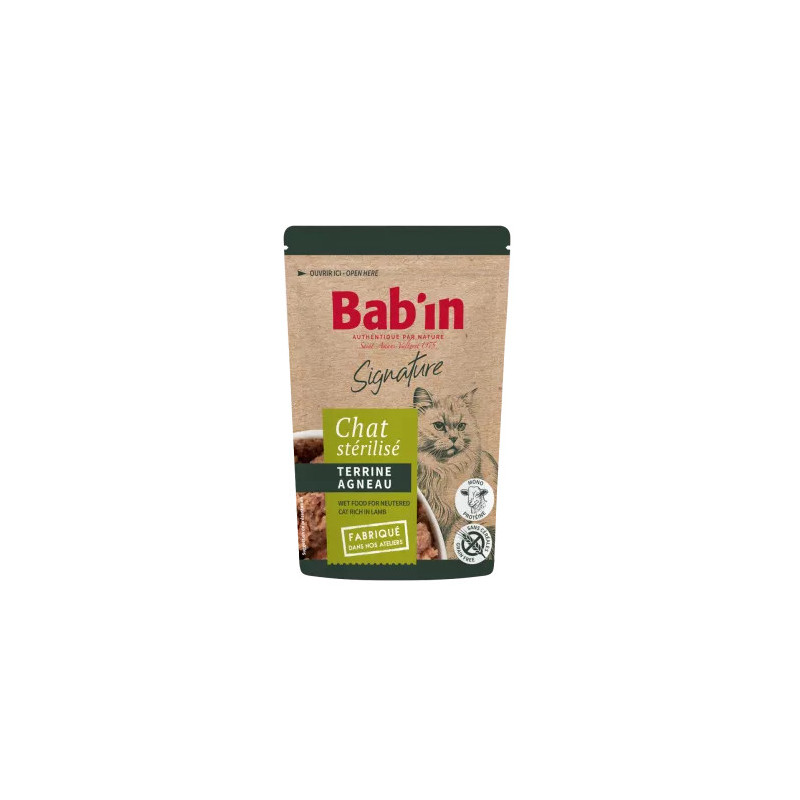 Terrine Chat Bab'in agneau 80g