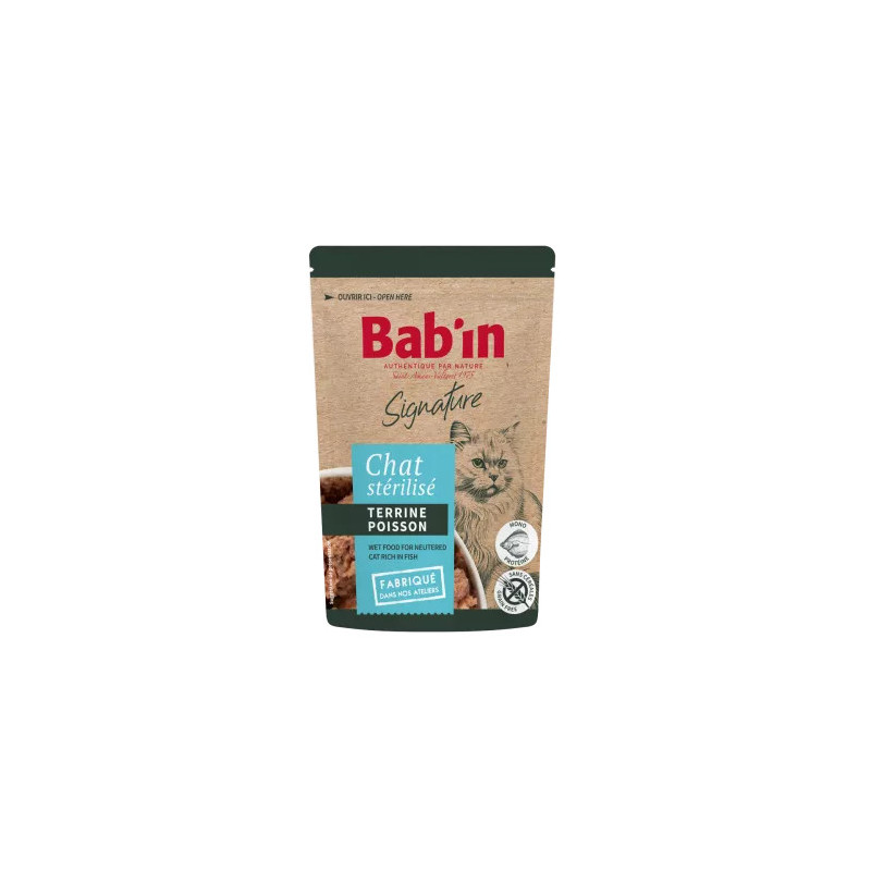 Terrine Chat Bab'in poisson 80g