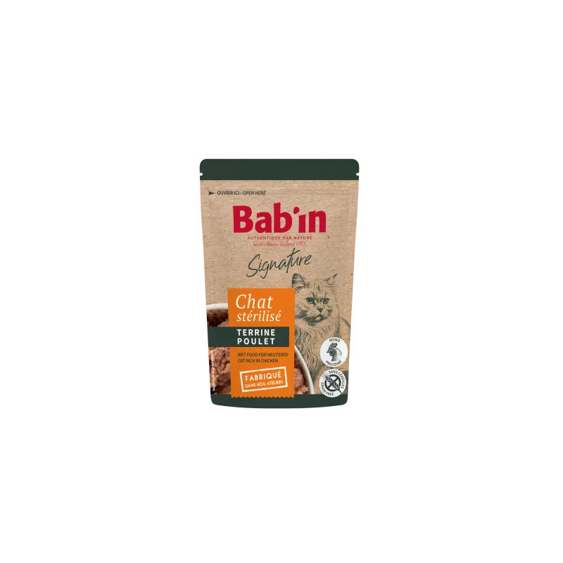 Terrine Chat Bab'in poulet 80g