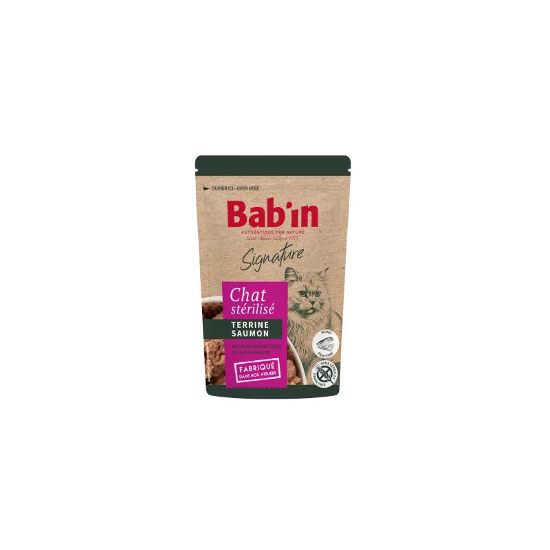 Terrine Chat Bab'in saumon 80g