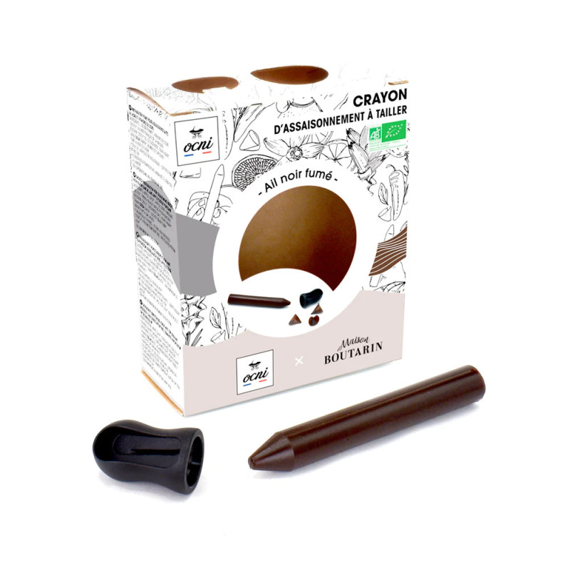 Coffret crayon à assaisonner à l'ail noir fumé